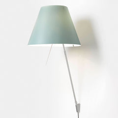 Applique murale Costanza D13a en aluminium, vert, hauteur 110 cm