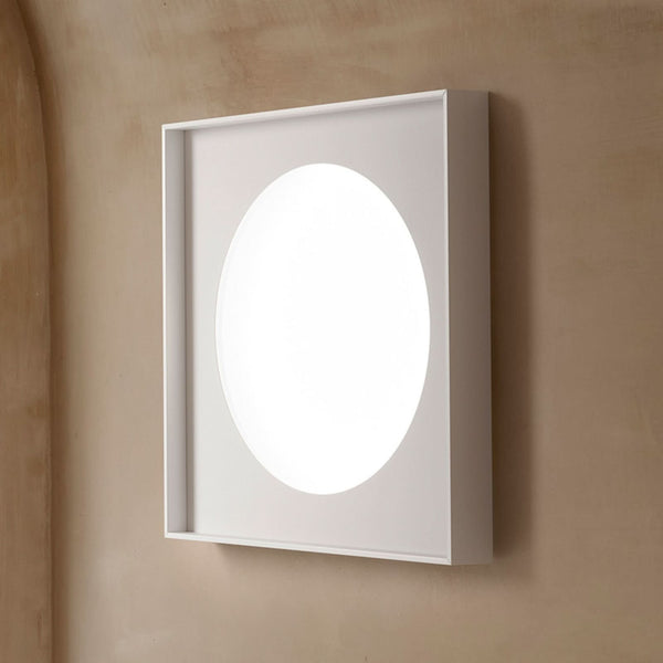 Applique murale LED Cassette en aluminium, blanc mat, hauteur 60 cm