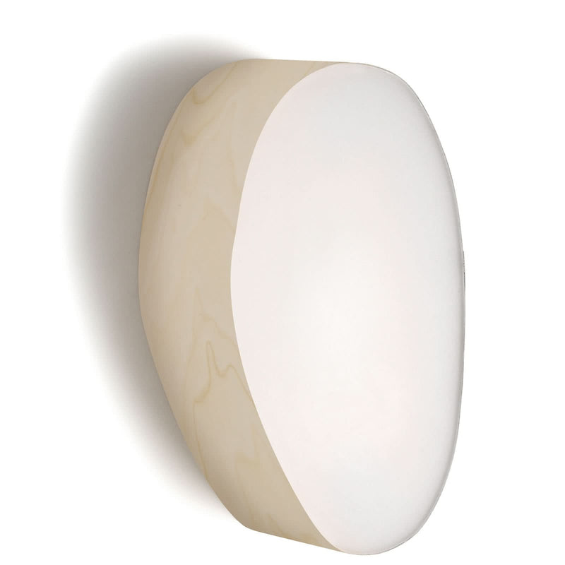 Applique murale LED Guijarro Small en métal, ivoire et blanc, hauteur 29 cm