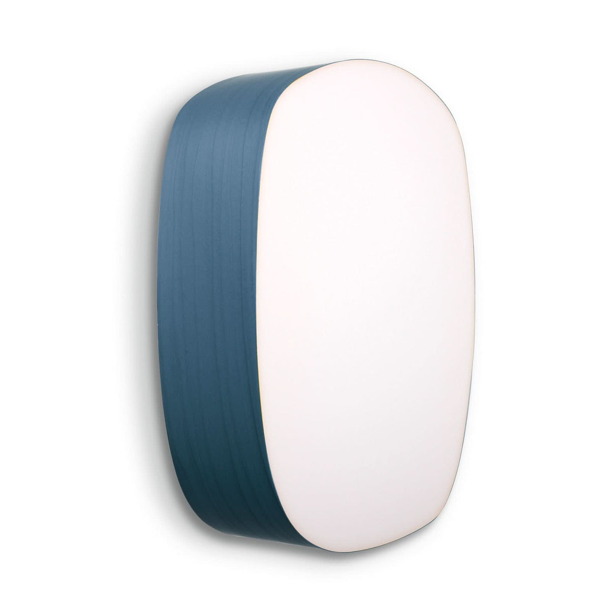 Applique murale LED Guijarro Medium en métal, bleu et blanc, hauteur 36 cm
