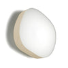 Applique murale LED Guijarro Large en métal, ivoire et blanc, hauteur 41 cm