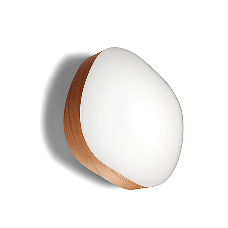 Applique murale LED Guijarro Large en métal, rouge foncé et blanc, hauteur 41 cm