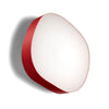 Applique murale LED Guijarro Large en métal, rouge et blanc, hauteur 41 cm
