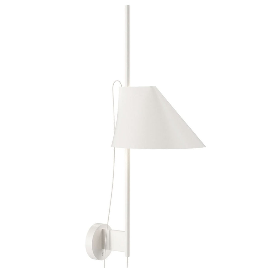 Applique murale LED Yuh en laiton, blanc, hauteur 62,6 cm