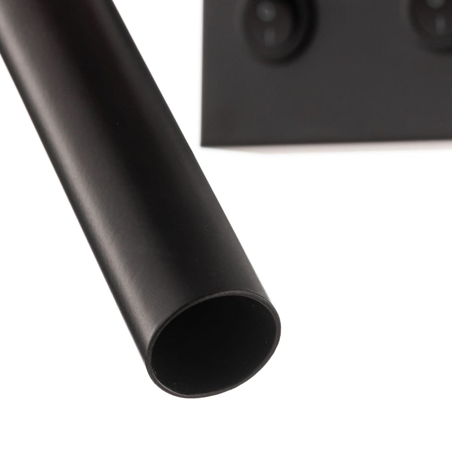 Applique murale Soho en tissu, noir et doré, 2 lumières, hauteur 38 cm, largeur 18 cm
