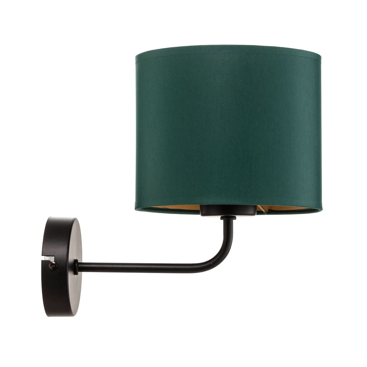 Applique murale Soho en tissu, vert et doré, hauteur 24 cm