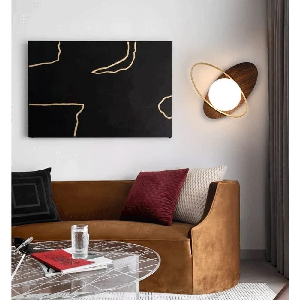 applique murale salon bois boule | Designix - Applique Murale    - https://designix.fr/