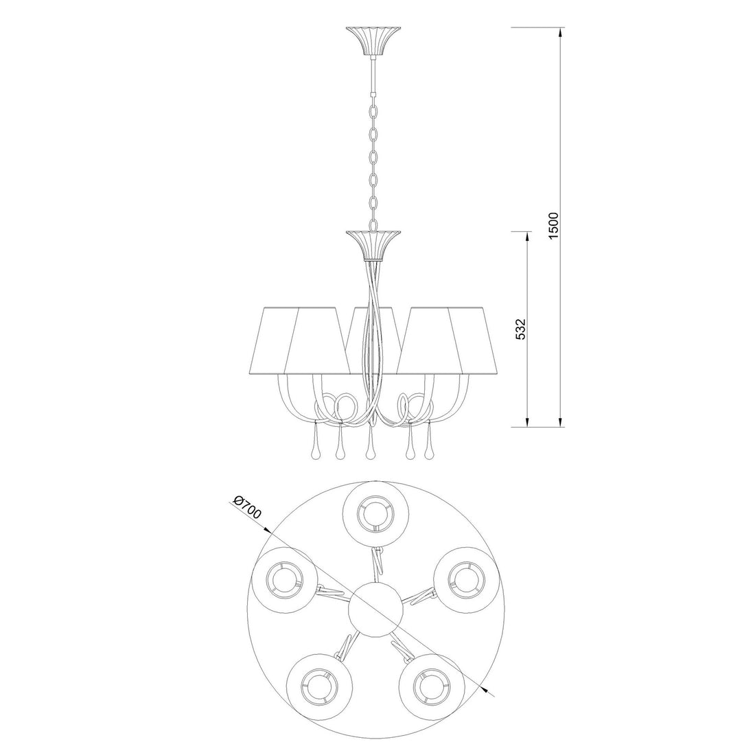 Suspension luminaire | Orinelena