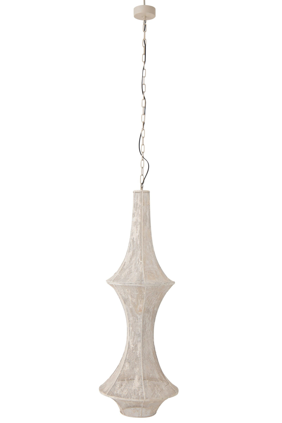 Suspension Obi en fer blanc