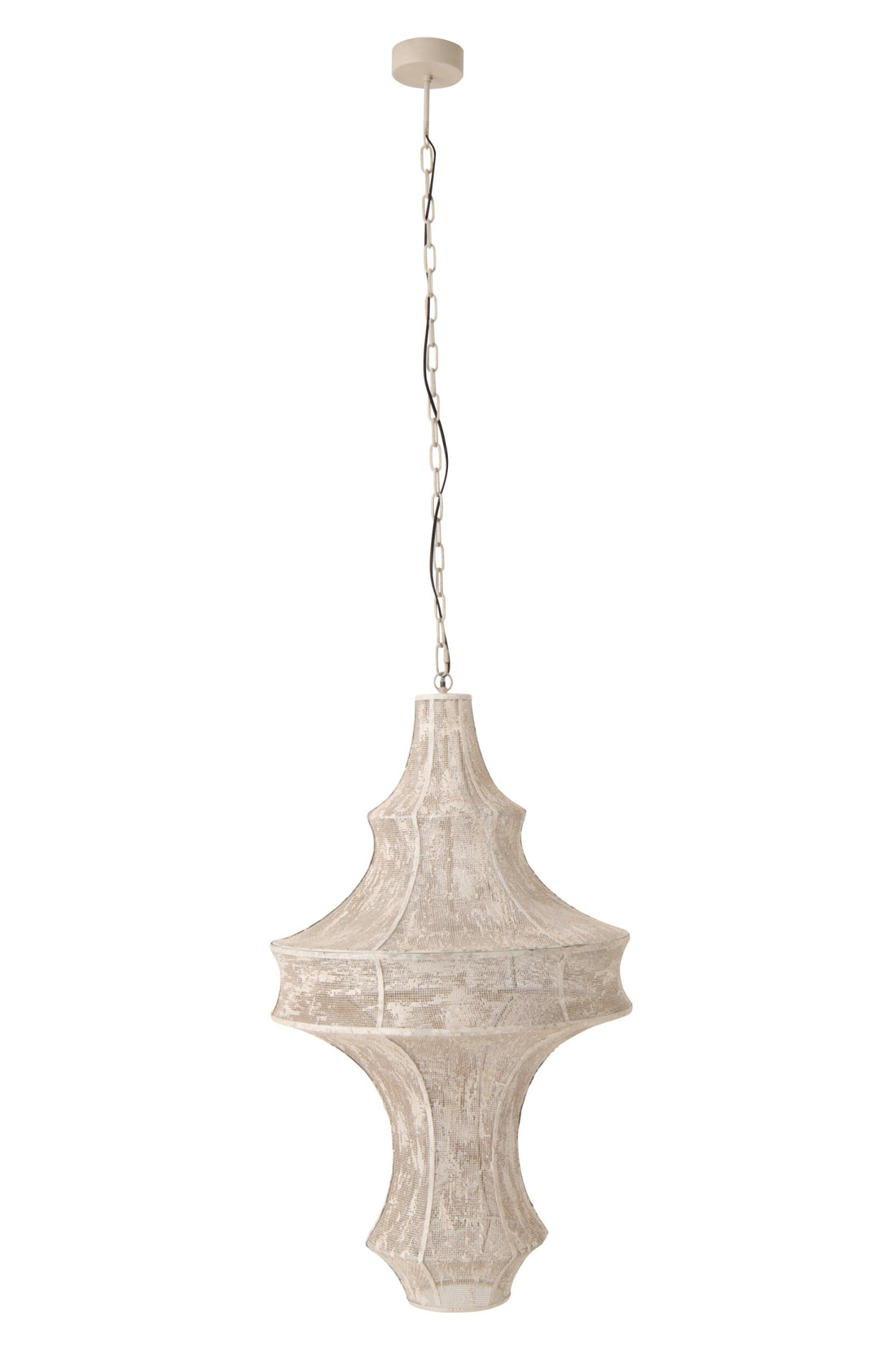Suspension Oumi en fer blanc