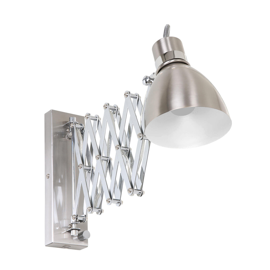 Applique murale Spring 6290ST en acier avec douille E27 et variateur rotatif