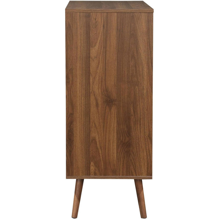 Alice'S Home - Commode Décor Bois De Noyer. 4 Tiroirs. Pieds En Pin Massif | Designix - Amazon    - https://designix.fr/