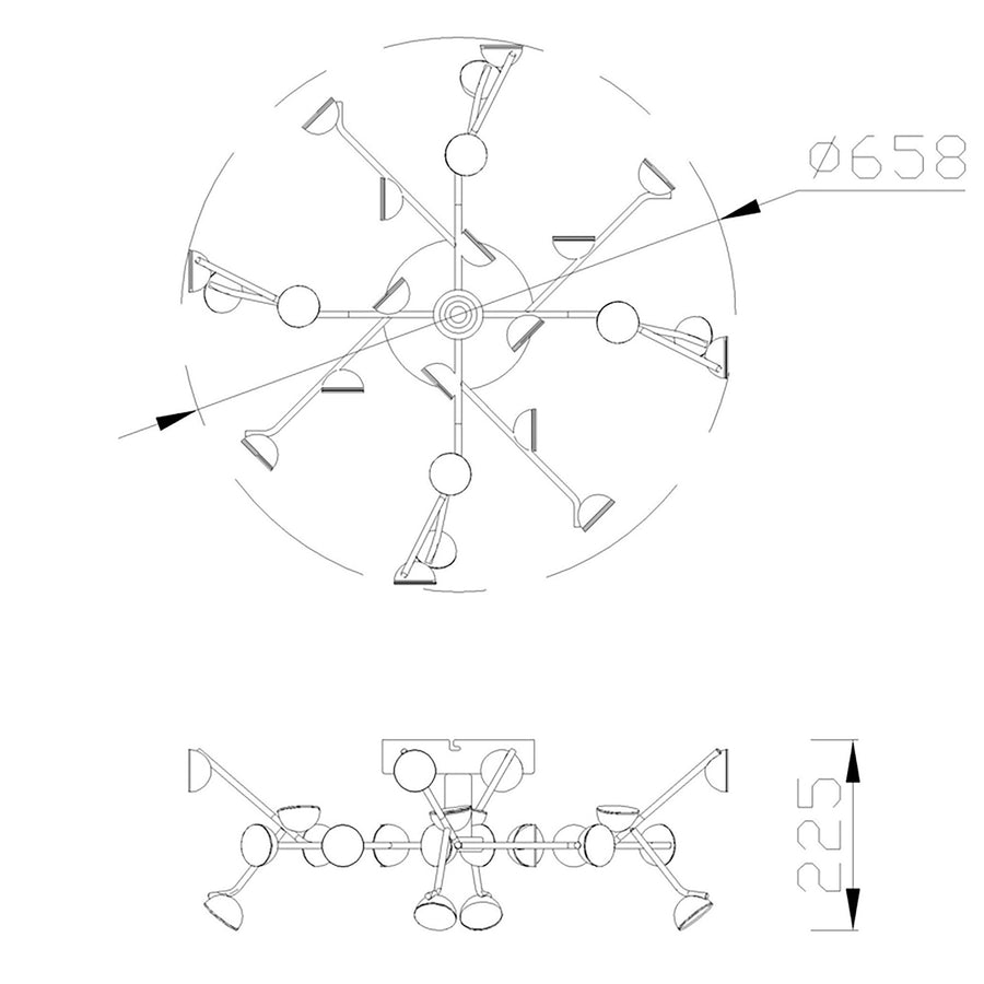 Plafonnier LED ADN petit modèle blanc