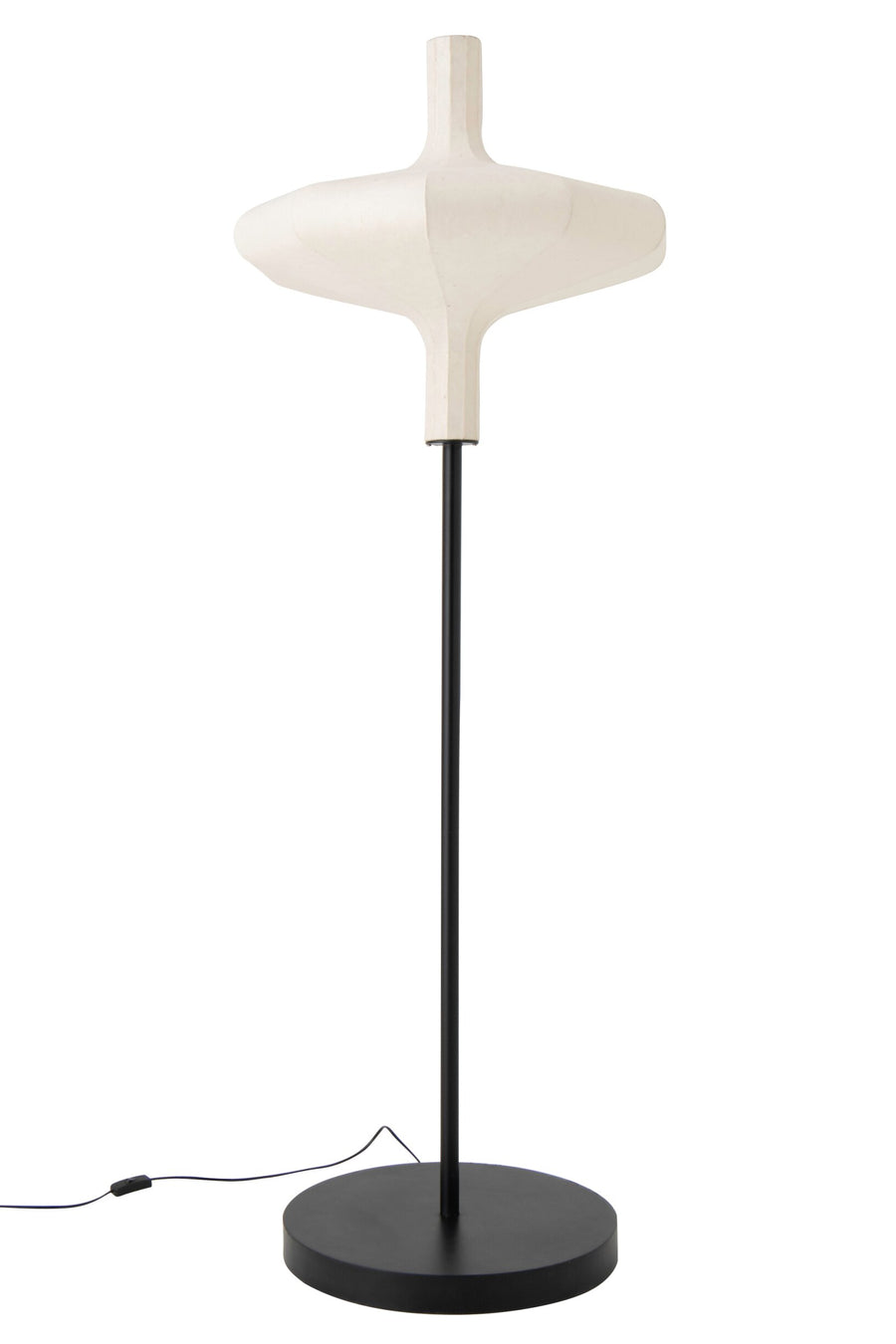 Lampadaire en papier naturel