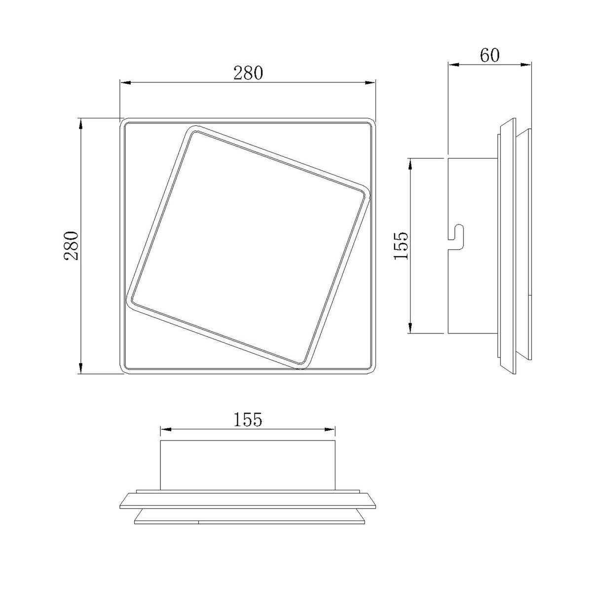 Applique murale LED Dakla, L 28 cm