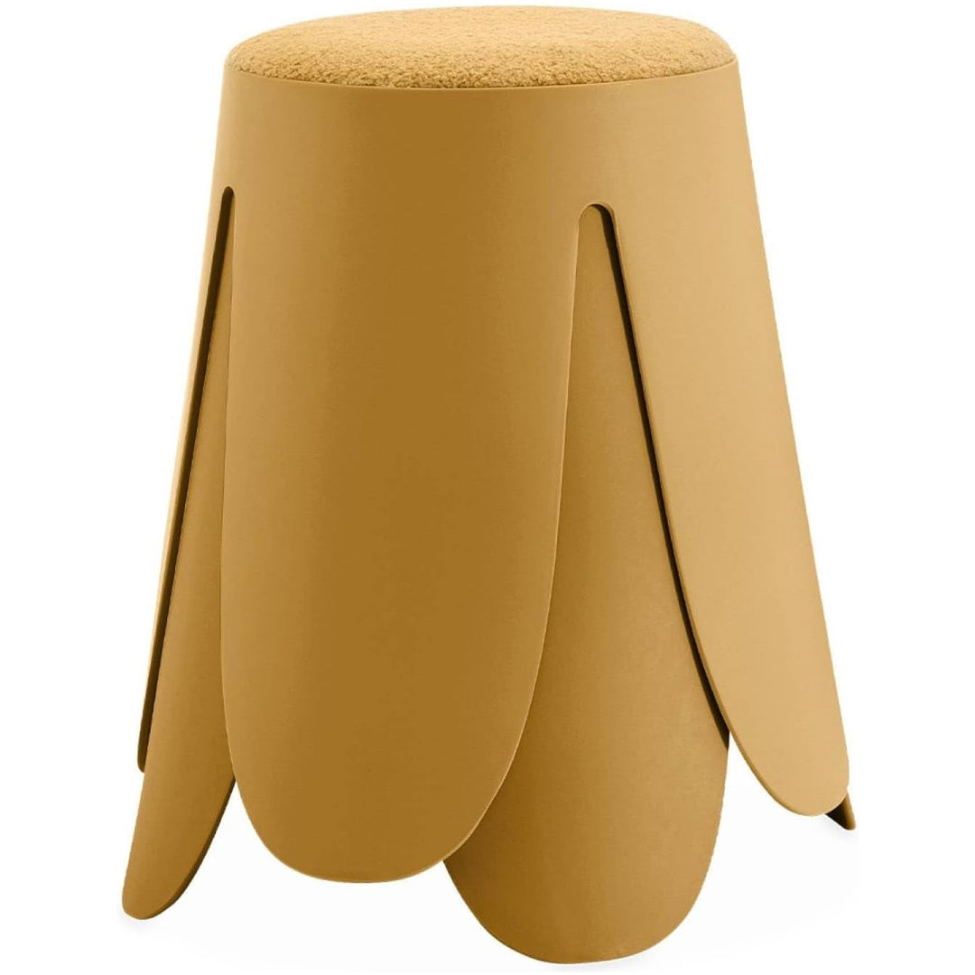 Alice'S Home - Set De 2 Tabourets Empilables Moutardes. Bouclette Texturée. Niki. Ø30 / 44 X H46Cm | Designix - Amazon    - https://designix.fr/