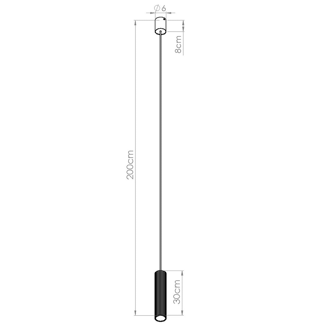 Lampe suspendue IVAR 1 LED 4000K