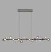 Suspension Pure E-Popup grise, verre, H 240 cm