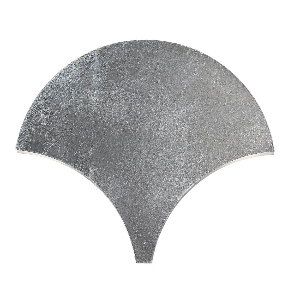 Applique murale LED Palm en métal, feuille d'argent, hauteur 34 cm