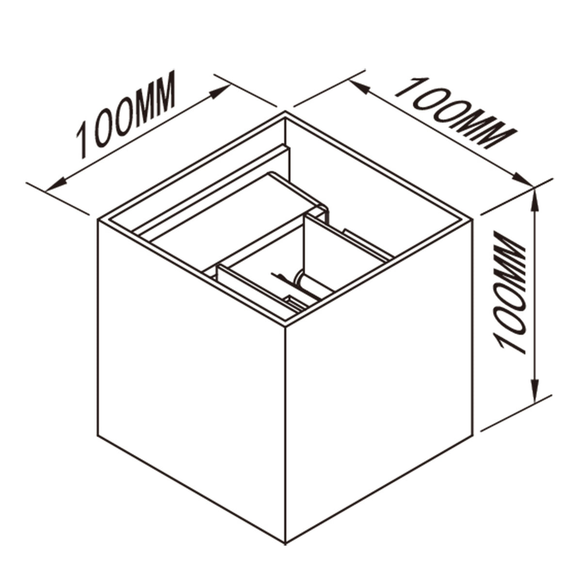 Applique extérieure LED Davos noire sablée, IP54, 3000 K