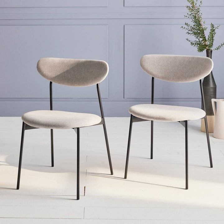 "Chaises Scandinaves Vintage Grises" | Designix - 3333    - https://designix.fr/