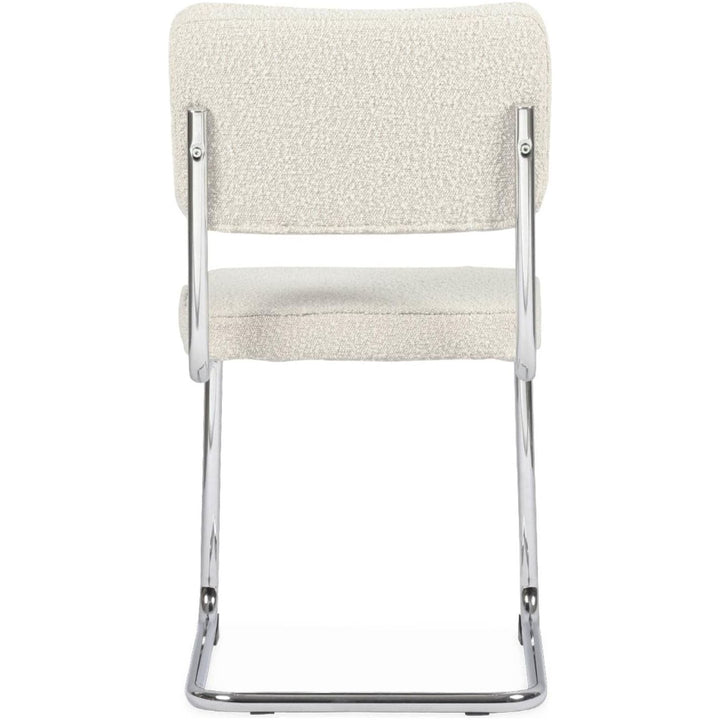 "Chaises Cantilever Bouclette Blanc" | Designix - 3333    - https://designix.fr/