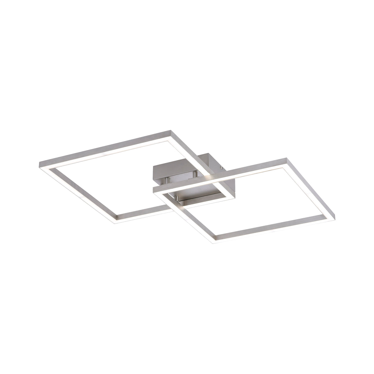 Plafonnier Lolasmart-Maxi acier, L 63 cm