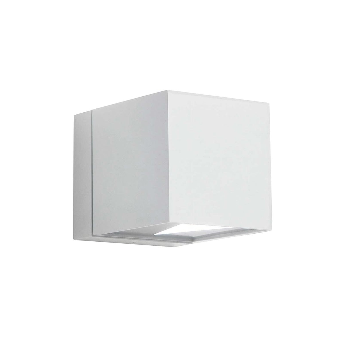 Applique murale Dau en aluminium, blanc, hauteur 8,7 cm