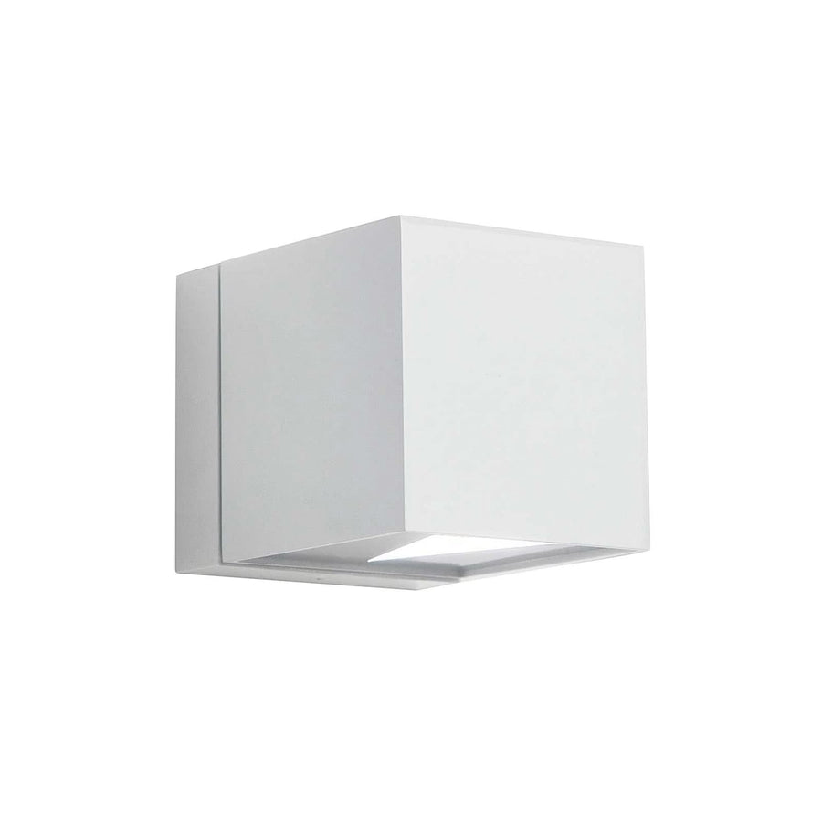 Applique murale Dau en aluminium, blanc, hauteur 8,7 cm