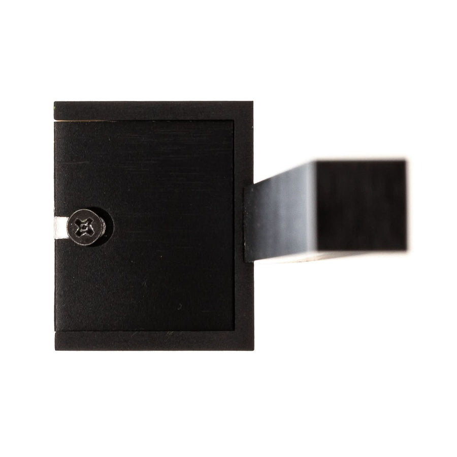 Applique murale LED Tolu en laiton, noir et chrome, hauteur 5 cm