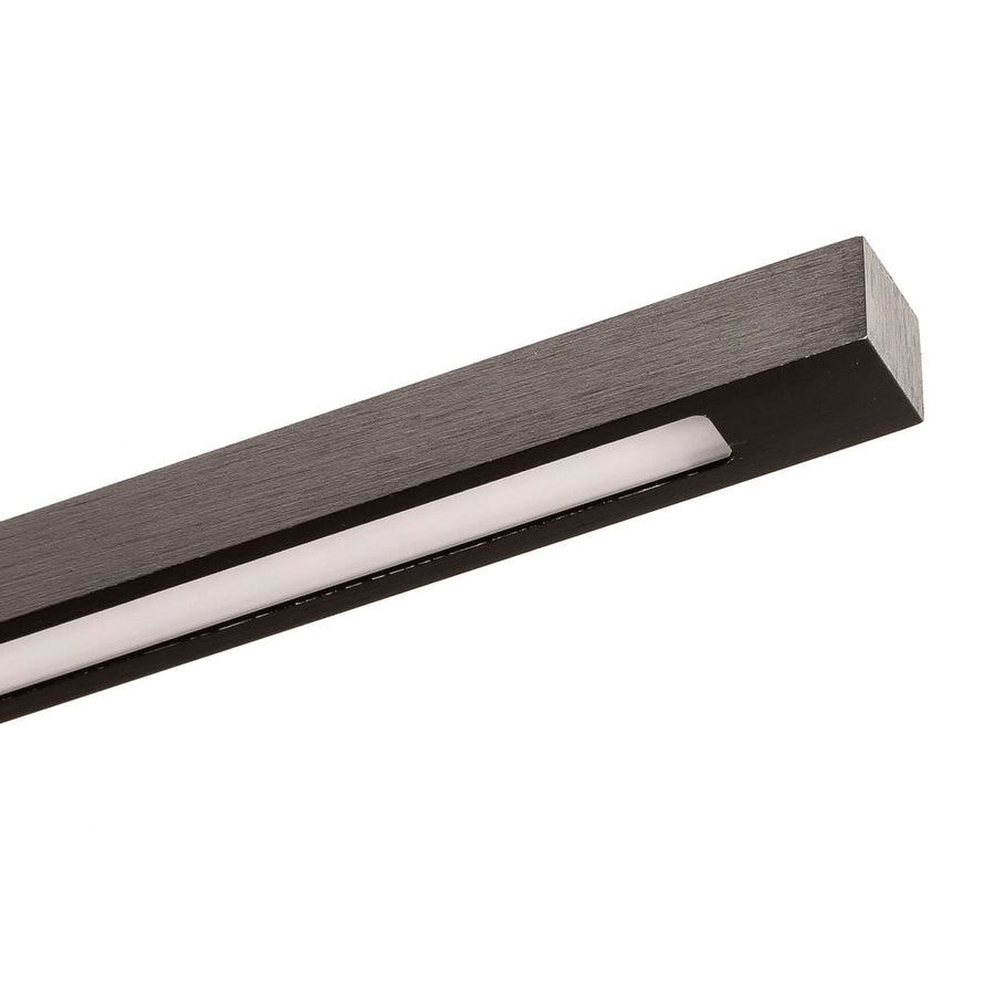 Applique murale LED Tolu en laiton, noir et chrome, hauteur 5 cm