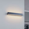 Applique murale LED Mera en acier, noir et blanc, hauteur 4,5 cm, 4000 K, 12,5 W