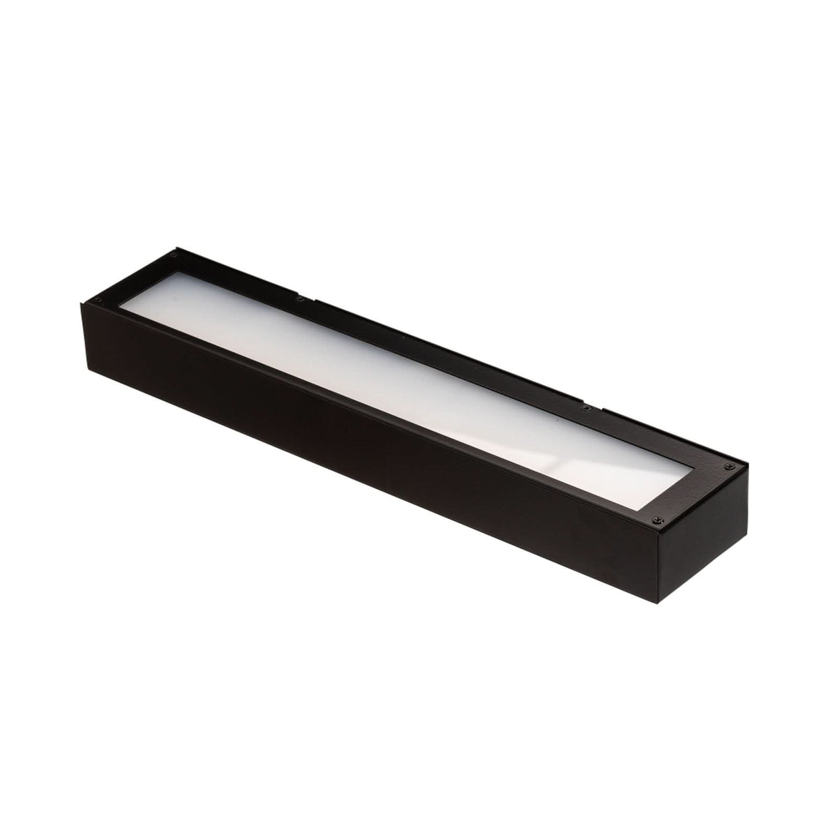 Applique murale LED Mera en acier, noir et blanc, hauteur 4,5 cm, 4000 K, 12,5 W