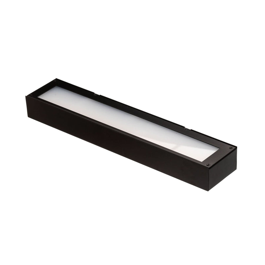 Applique murale LED Mera en acier, noir et blanc, hauteur 4,5 cm, 4000 K, 12,5 W