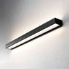Applique murale LED Mera en acier, noir et blanc, hauteur 4,5 cm, 3000 K, 24 W