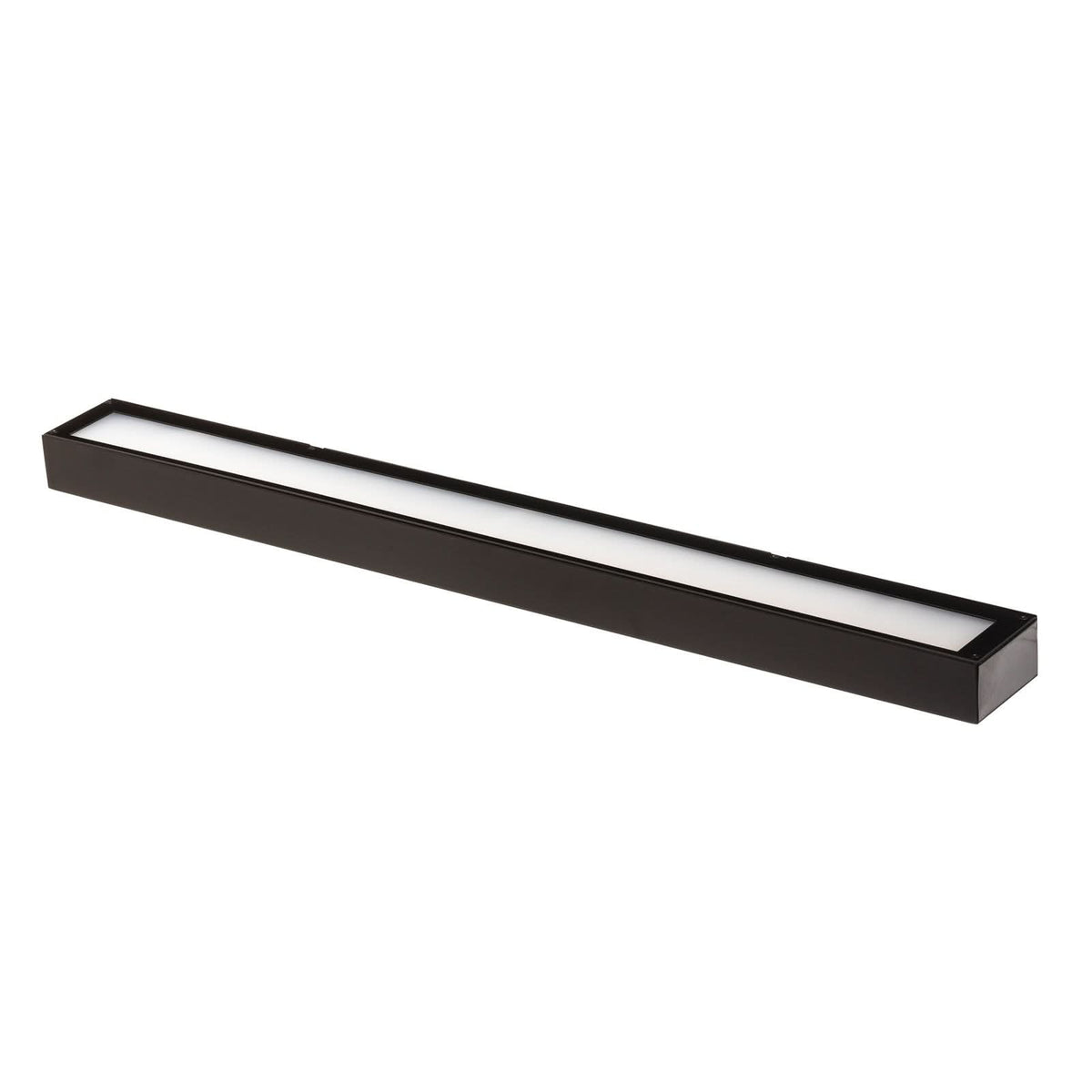 Applique murale LED Mera en acier, noir et blanc, hauteur 4,5 cm, 3000 K, 24 W