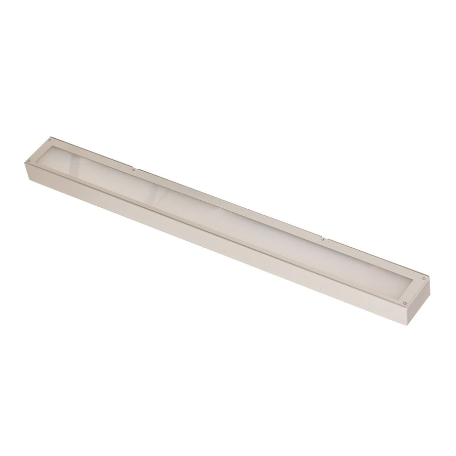 Applique murale LED Mera en acier, blanc, hauteur 4,5 cm, 3000 K, 24 W