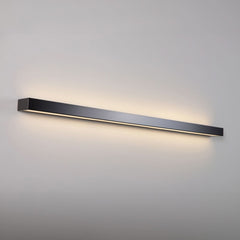 Applique murale LED Mera en acier, noir et blanc, hauteur 4,5 cm, 3000 K, 28 W