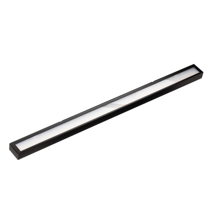 Applique murale LED Mera en acier, noir et blanc, hauteur 4,5 cm, 3000 K, 28 W