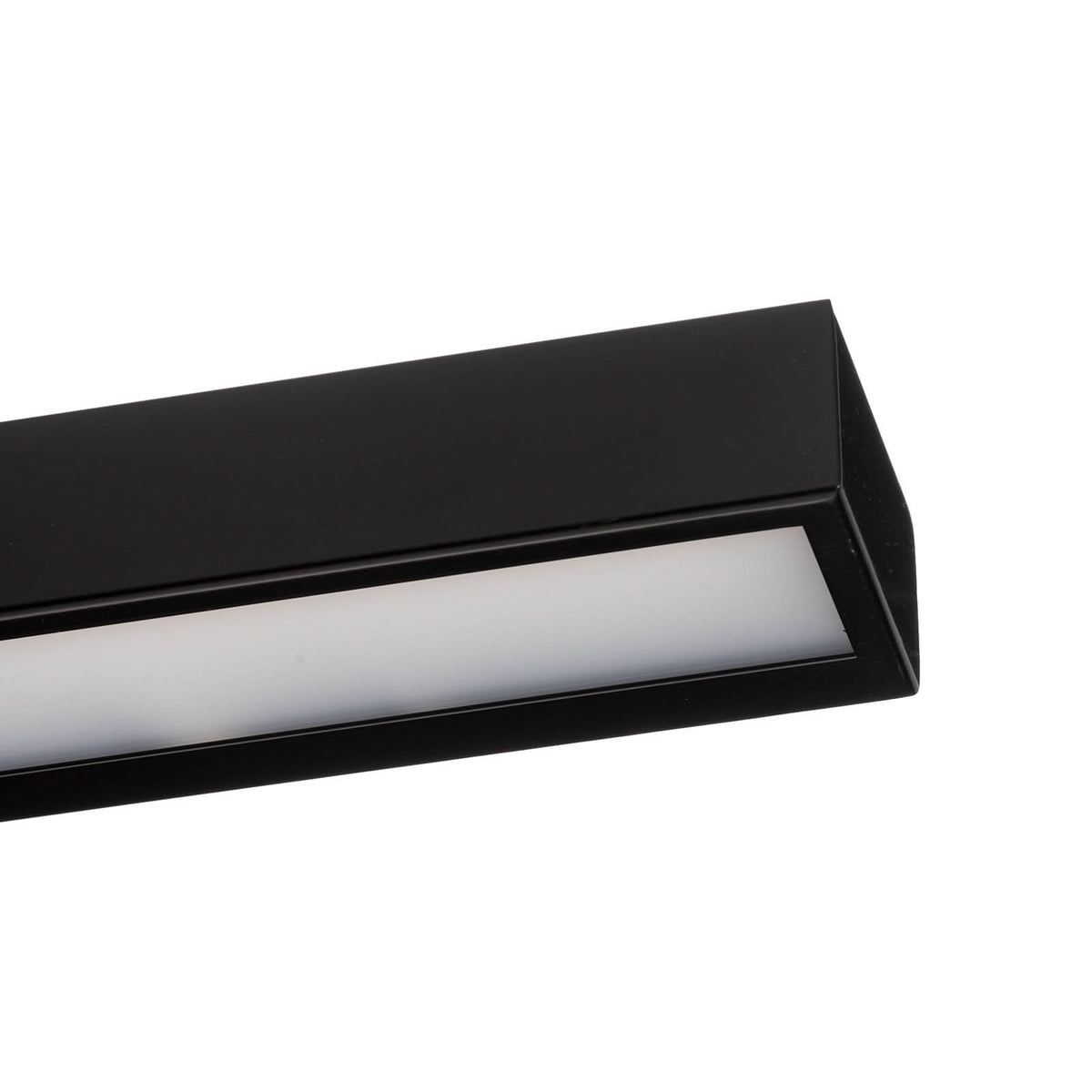 Applique murale LED Mera en acier, noir et blanc, hauteur 4,5 cm, 3000 K, 28 W