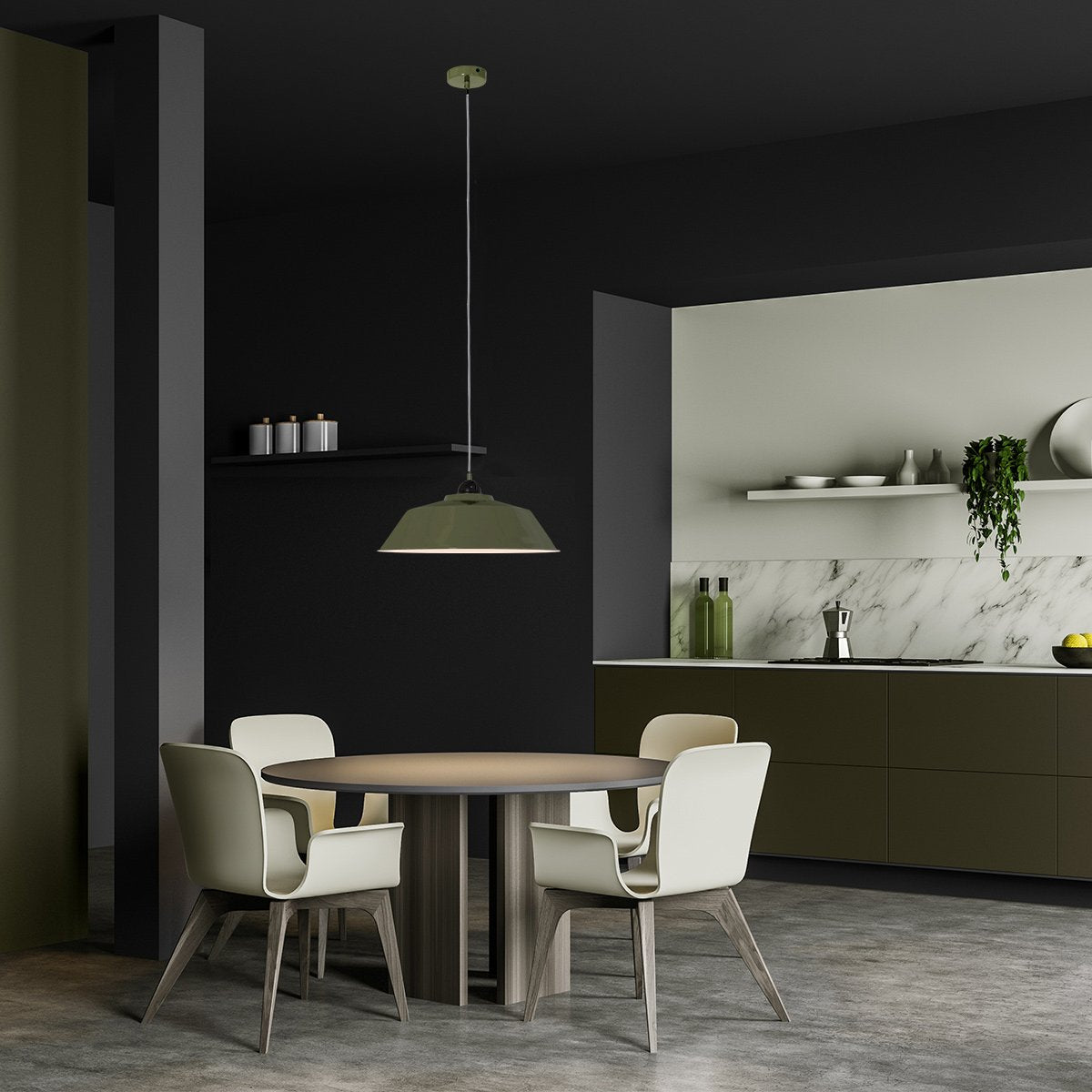 Suspension luminaire Nove vert