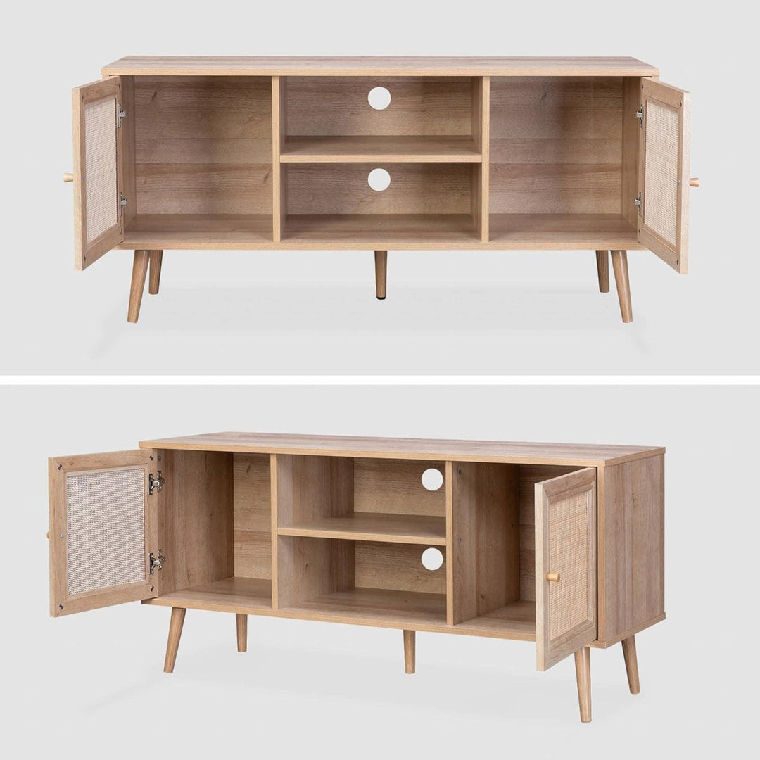 Meuble TV Cannage Scandinave | Designix - 3333    - https://designix.fr/