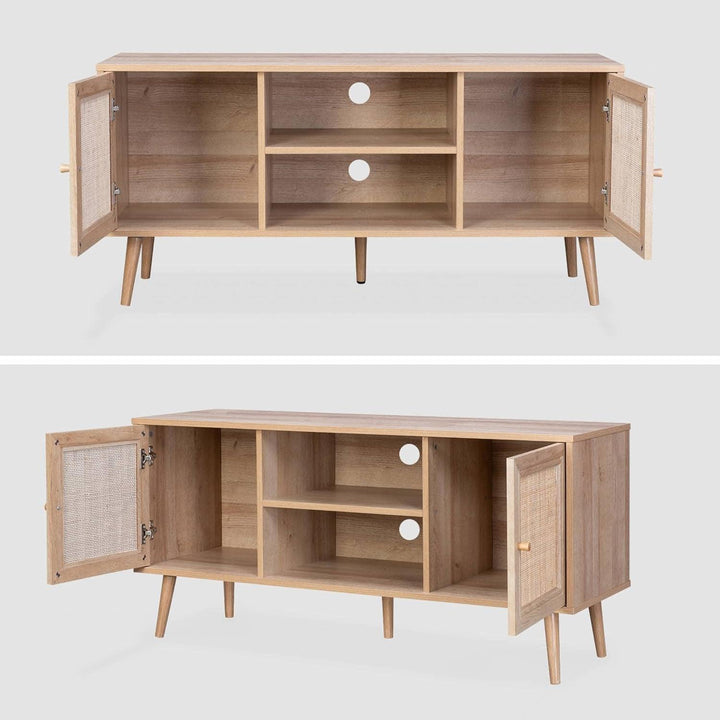 Meuble TV Cannage Scandinave | Designix - 3333    - https://designix.fr/