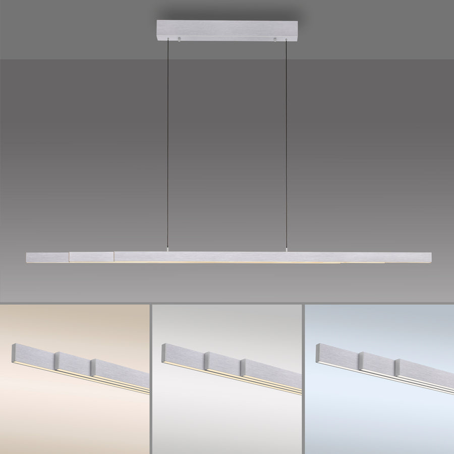 Rendu du luminaire décliné sous trois températures de couleur différentes