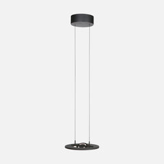 Suspension treuil réglable noire Ø 32 cm, LED 4000 lm | Soleil