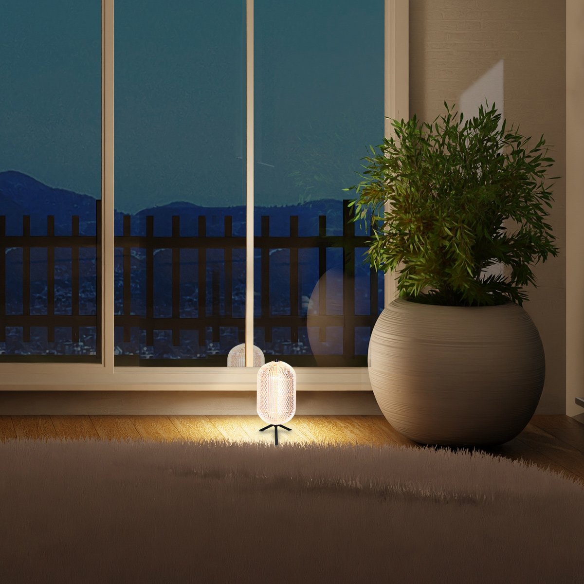 Lampe à poser Geripu transparent