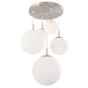 Suspension luminaire Bollique argenté