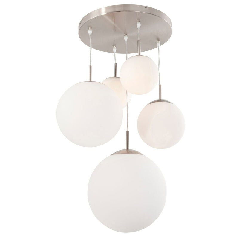 Suspension luminaire Bollique argenté