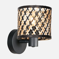 Spot bambou orientable, applique ou plafonnier Ø 12 cm | Bali