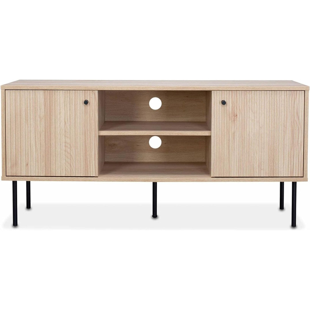 Meuble TV Bois Rainuré | Designix - 3333    - https://designix.fr/